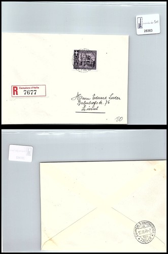 1944 raccomandata partenza - raccomandata, da