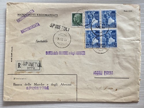 Busta regno raccomandata 1939 - busta,