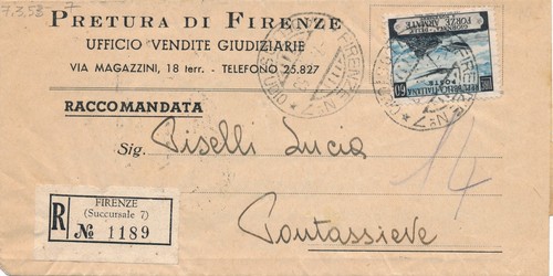 Italia 1952 raccomandata - 1952,
