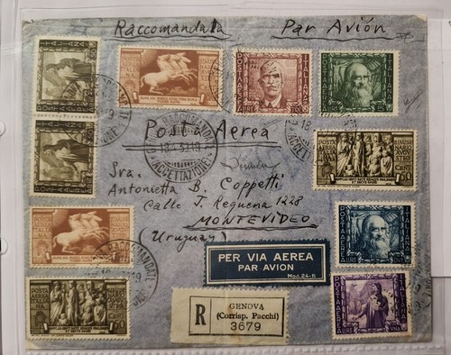Rara busta raccomandata del - ,