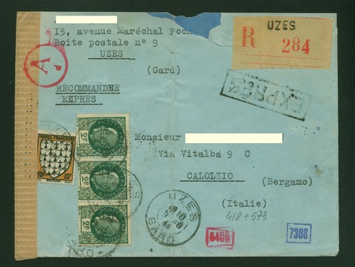 1944 francia raccomandata - 1944,