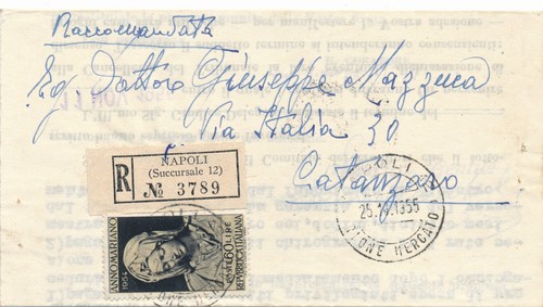 Italia 1954 raccomandata con - 1954,