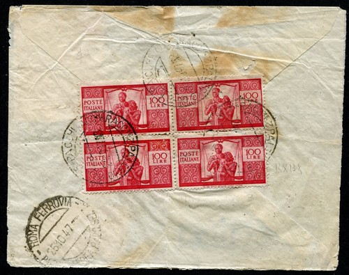 Italia 1947 raccomandata - italia,