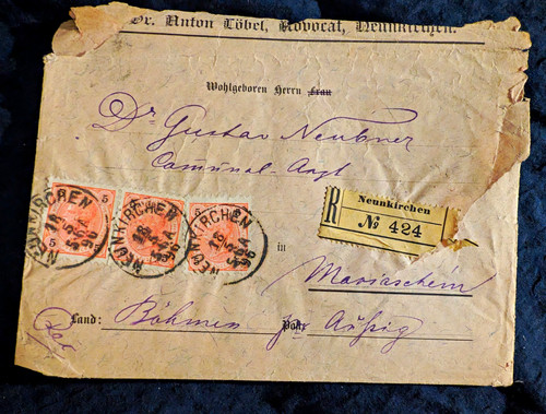 Austria 1899 raccomandata