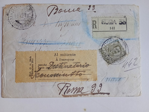 Raccomandata effige umberto - raccomandata,