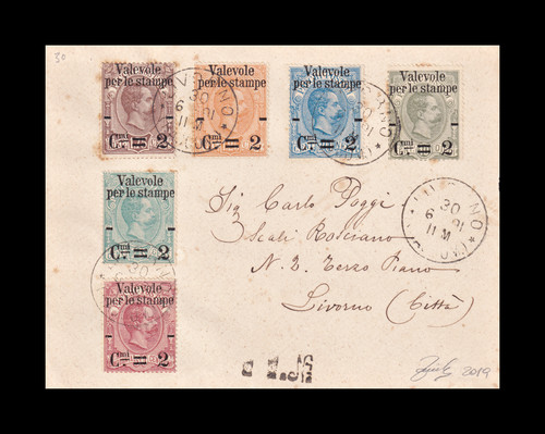 Italia 1891 serie pacchi - -,