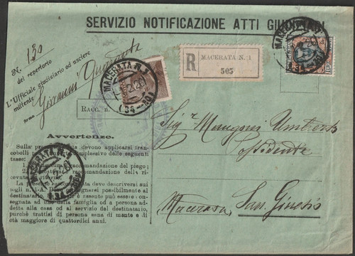 1926 italia storia postale - storia,