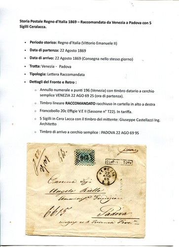 W01 storia postale - storia, regno