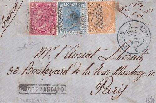 1874 lettera tricolore - 1874,