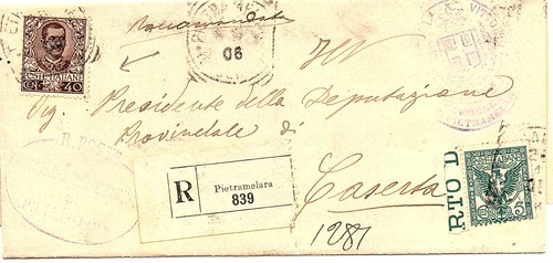 Regno raccomandata 40c - raccomandata,