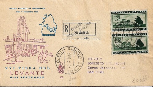 Fdc venetia xvi fiera - xvi, del