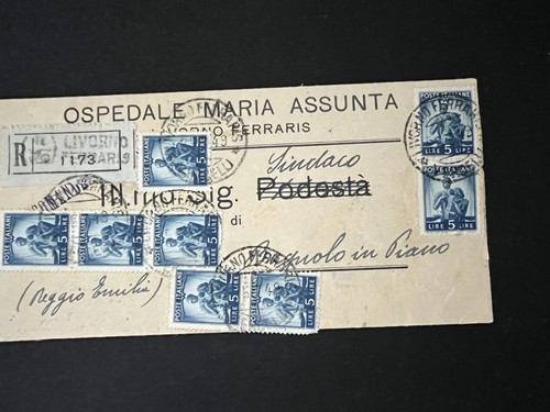 1949 busta raccomandata - busta,