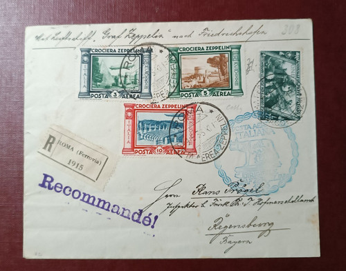Regno 1933 zeppelin lire - lire, +