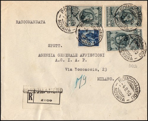 Rep 232 1950 busta di - rep, 4/8/1950