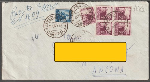 1888 storia postale - , busta