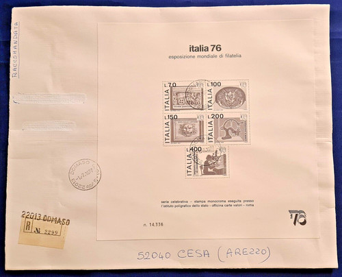 1977 italia expo filatelia - expo,
