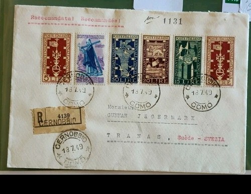 Busta raccomandata1949 - ,